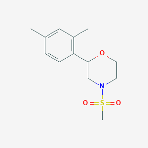 molecular formula C13H19NO3S B7591888 2-(2,4-Dimethylphenyl)-4-methylsulfonylmorpholine 