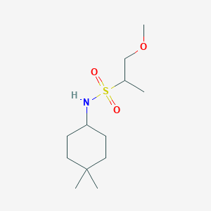 molecular formula C12H25NO3S B7592007 N-(4,4-dimethylcyclohexyl)-1-methoxypropane-2-sulfonamide 