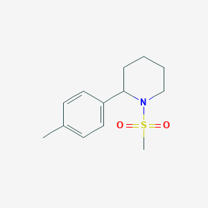 molecular formula C13H19NO2S B7592023 2-(4-Methylphenyl)-1-methylsulfonylpiperidine 