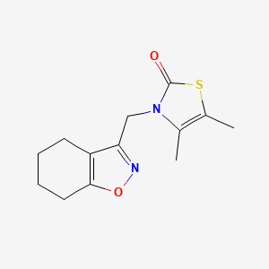 molecular formula C13H16N2O2S B7592128 4,5-Dimethyl-3-(4,5,6,7-tetrahydro-1,2-benzoxazol-3-ylmethyl)-1,3-thiazol-2-one 