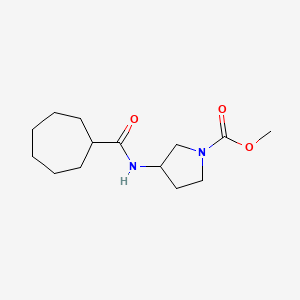 Methyl 3-(cycloheptanecarbonylamino)pyrrolidine-1-carboxylate