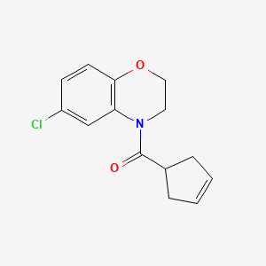 (6-Chloro-2,3-dihydro-1,4-benzoxazin-4-yl)-cyclopent-3-en-1-ylmethanone