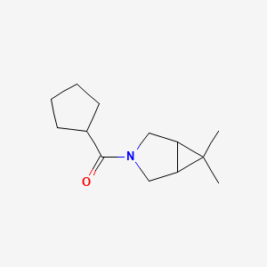 molecular formula C13H21NO B7592280 Cyclopentyl-(6,6-dimethyl-3-azabicyclo[3.1.0]hexan-3-yl)methanone 