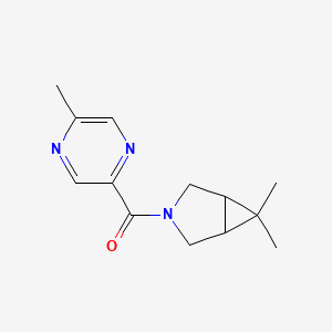 molecular formula C13H17N3O B7592285 (6,6-Dimethyl-3-azabicyclo[3.1.0]hexan-3-yl)-(5-methylpyrazin-2-yl)methanone 