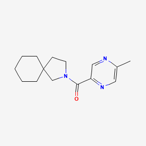 molecular formula C15H21N3O B7592313 2-Azaspiro[4.5]decan-2-yl-(5-methylpyrazin-2-yl)methanone 