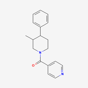 molecular formula C18H20N2O B7592319 (3-Methyl-4-phenylpiperidin-1-yl)-pyridin-4-ylmethanone 