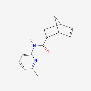 molecular formula C15H18N2O B7592327 N-methyl-N-(6-methylpyridin-2-yl)bicyclo[2.2.1]hept-5-ene-2-carboxamide 