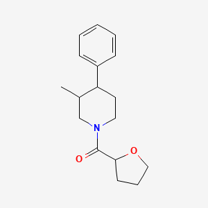 molecular formula C17H23NO2 B7592331 (3-Methyl-4-phenylpiperidin-1-yl)-(oxolan-2-yl)methanone 