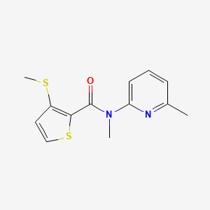 N-methyl-N-(6-methylpyridin-2-yl)-3-methylsulfanylthiophene-2-carboxamide