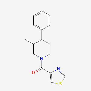 (3-Methyl-4-phenylpiperidin-1-yl)-(1,3-thiazol-4-yl)methanone