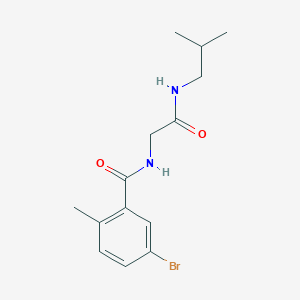 5-bromo-2-methyl-N-[2-(2-methylpropylamino)-2-oxoethyl]benzamide