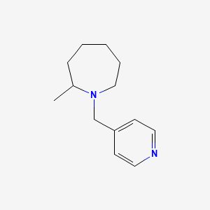 molecular formula C13H20N2 B7592436 2-Methyl-1-(pyridin-4-ylmethyl)azepane 