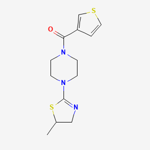 [4-(5-Methyl-4,5-dihydro-1,3-thiazol-2-yl)piperazin-1-yl]-thiophen-3-ylmethanone