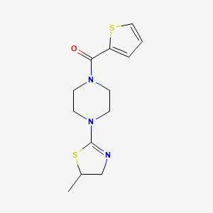 [4-(5-Methyl-4,5-dihydro-1,3-thiazol-2-yl)piperazin-1-yl]-thiophen-2-ylmethanone