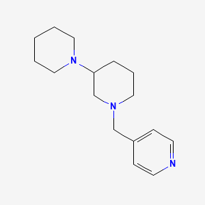 4-[(3-Piperidin-1-ylpiperidin-1-yl)methyl]pyridine