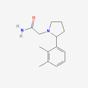 molecular formula C14H20N2O B7592512 2-[2-(2,3-Dimethylphenyl)pyrrolidin-1-yl]acetamide 
