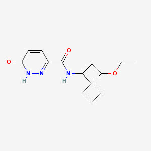 molecular formula C14H19N3O3 B7592529 N-(3-ethoxyspiro[3.3]heptan-1-yl)-6-oxo-1H-pyridazine-3-carboxamide 