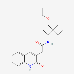 N-(3-ethoxyspiro[3.3]heptan-1-yl)-2-(2-oxo-1H-quinolin-3-yl)acetamide
