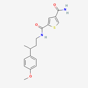 2-N-[3-(4-methoxyphenyl)butyl]thiophene-2,4-dicarboxamide