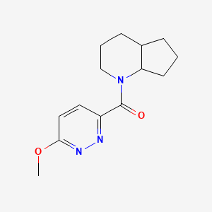 molecular formula C14H19N3O2 B7592578 2,3,4,4a,5,6,7,7a-Octahydrocyclopenta[b]pyridin-1-yl-(6-methoxypyridazin-3-yl)methanone 