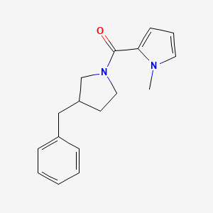 molecular formula C17H20N2O B7592598 (3-Benzylpyrrolidin-1-yl)-(1-methylpyrrol-2-yl)methanone 