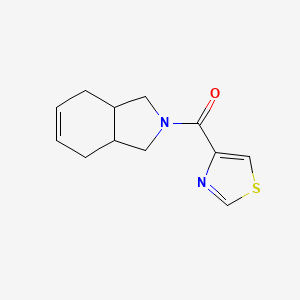 molecular formula C12H14N2OS B7592637 1,3,3a,4,7,7a-Hexahydroisoindol-2-yl(1,3-thiazol-4-yl)methanone 