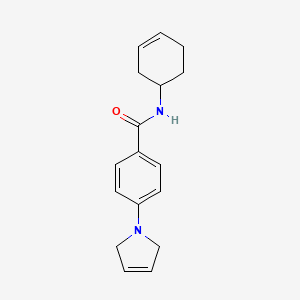 N-cyclohex-3-en-1-yl-4-(2,5-dihydropyrrol-1-yl)benzamide