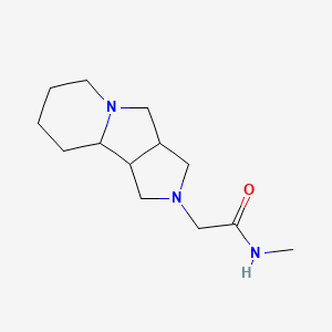 molecular formula C13H23N3O B7592854 2-(1,3,3a,4,6,7,8,9,9a,9b-decahydropyrrolo[3,4-a]indolizin-2-yl)-N-methylacetamide 