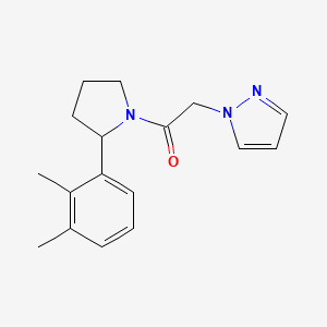 1-[2-(2,3-Dimethylphenyl)pyrrolidin-1-yl]-2-pyrazol-1-ylethanone