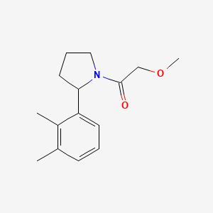 molecular formula C15H21NO2 B7592890 1-[2-(2,3-Dimethylphenyl)pyrrolidin-1-yl]-2-methoxyethanone 