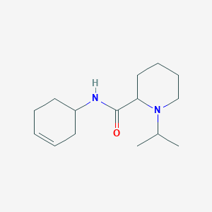 molecular formula C15H26N2O B7592959 N-cyclohex-3-en-1-yl-1-propan-2-ylpiperidine-2-carboxamide 