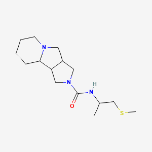 molecular formula C15H27N3OS B7592976 N-(1-methylsulfanylpropan-2-yl)-1,3,3a,4,6,7,8,9,9a,9b-decahydropyrrolo[3,4-a]indolizine-2-carboxamide 