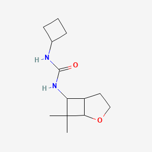 molecular formula C13H22N2O2 B7592982 1-Cyclobutyl-3-(7,7-dimethyl-2-oxabicyclo[3.2.0]heptan-6-yl)urea 