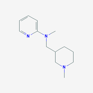 molecular formula C13H21N3 B7593036 N-methyl-N-[(1-methylpiperidin-3-yl)methyl]pyridin-2-amine 