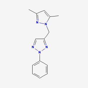 4-[(3,5-Dimethylpyrazol-1-yl)methyl]-2-phenyltriazole