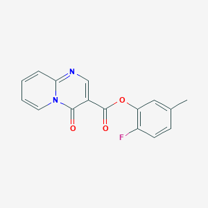 molecular formula C16H11FN2O3 B7593090 (2-Fluoro-5-methylphenyl) 4-oxopyrido[1,2-a]pyrimidine-3-carboxylate 