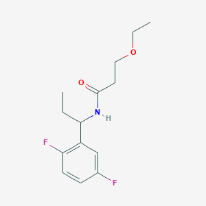 N-[1-(2,5-difluorophenyl)propyl]-3-ethoxypropanamide