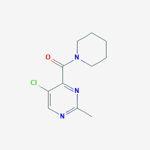 molecular formula C11H14ClN3O B7593231 (5-Chloro-2-methylpyrimidin-4-yl)-piperidin-1-ylmethanone 