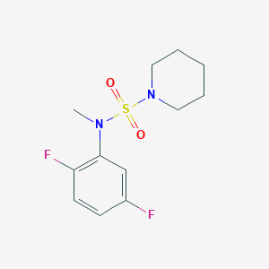 molecular formula C12H16F2N2O2S B7593280 N-(2,5-difluorophenyl)-N-methylpiperidine-1-sulfonamide 