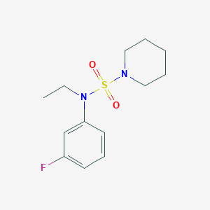 molecular formula C13H19FN2O2S B7593290 N-ethyl-N-(3-fluorophenyl)piperidine-1-sulfonamide 