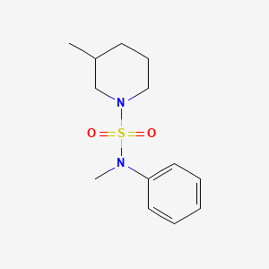 molecular formula C13H20N2O2S B7593293 N,3-dimethyl-N-phenylpiperidine-1-sulfonamide 