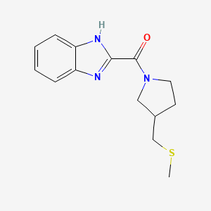 1H-benzimidazol-2-yl-[3-(methylsulfanylmethyl)pyrrolidin-1-yl]methanone