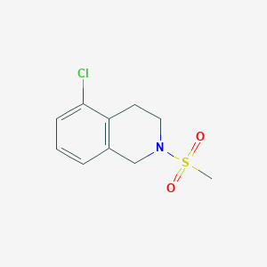 molecular formula C10H12ClNO2S B7593327 5-chloro-2-methylsulfonyl-3,4-dihydro-1H-isoquinoline 