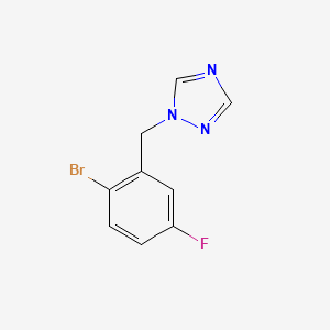 1-[(2-Bromo-5-fluorophenyl)methyl]-1,2,4-triazole