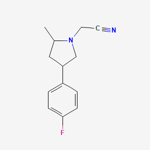 2-[4-(4-Fluorophenyl)-2-methylpyrrolidin-1-yl]acetonitrile