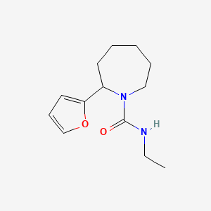 molecular formula C13H20N2O2 B7593724 N-ethyl-2-(furan-2-yl)azepane-1-carboxamide 