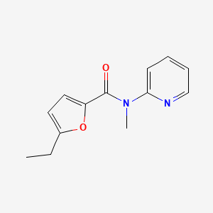 molecular formula C13H14N2O2 B7593777 5-ethyl-N-methyl-N-pyridin-2-ylfuran-2-carboxamide 