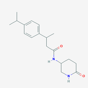 N-(6-oxopiperidin-3-yl)-3-(4-propan-2-ylphenyl)butanamide