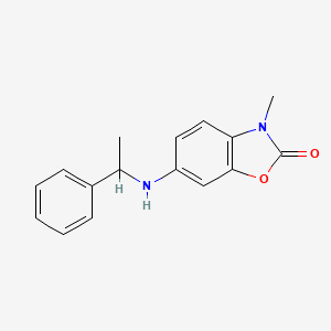 3-Methyl-6-(1-phenylethylamino)-1,3-benzoxazol-2-one
