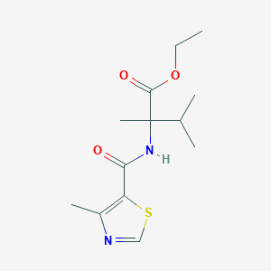 Ethyl 2,3-dimethyl-2-[(4-methyl-1,3-thiazole-5-carbonyl)amino]butanoate